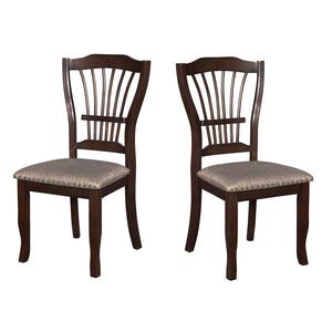 English Elm Jace Brown Side Chairs With Slat Back (Set Of 2)