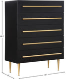 Marisol Black Chest 844Black-CH Meridian Furniture