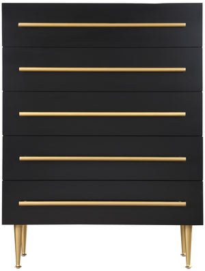 Marisol Black Chest 844Black-CH Meridian Furniture