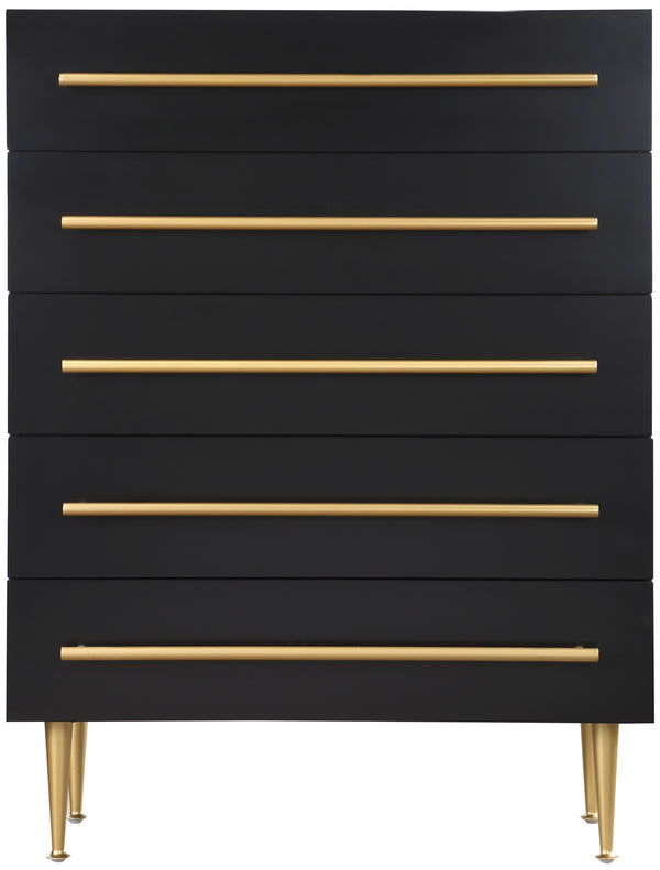 Marisol Black Chest 844Black-CH Meridian Furniture