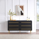 Marisol Black Dresser 844Black-D Meridian Furniture