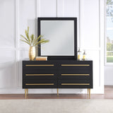 Marisol Black Dresser 844Black-D Meridian Furniture