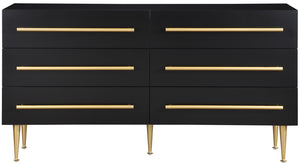 Marisol Black Dresser 844Black-D Meridian Furniture