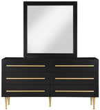 Marisol Black Dresser 844Black-D Meridian Furniture