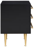 Marisol Black Night Stand 844Black-NS Meridian Furniture