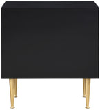 Marisol Black Night Stand 844Black-NS Meridian Furniture