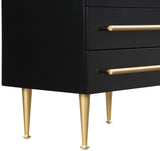 Marisol Black Night Stand 844Black-NS Meridian Furniture