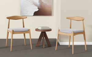 English Elm Christopher Knight Home® - Set Of 2 Rubberwood Dining Chairs With Ergonomic Backrest & Plush Cushions For Comfort & Style N759P307032B