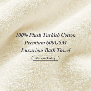 JLA Home Madison Park Signature - Cotton Plush Turkish 6-Piece Towel Set 600 GSM — Oversized, Highly Absorbent Spa-Quality Towels Crafted Natural MPS73-318