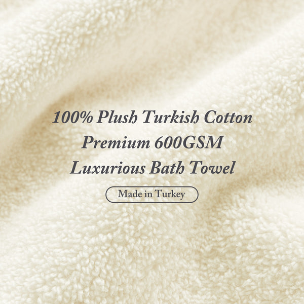JLA Home Madison Park Signature - Cotton Plush Turkish 6-Piece Towel Set 600 GSM — Oversized, Highly Absorbent Spa-Quality Towels Crafted Natural MPS73-318