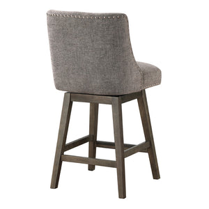 OSP Home Furnishings Granville 26" Swivel Stool Charcoal / Grey