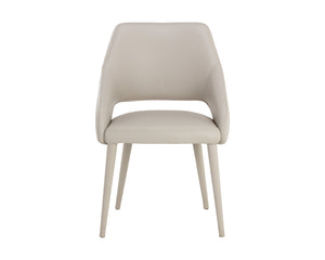 Sunpan Galen Dining Chair - Stylish Modern Design in Premium Leather for Ultimate Comfort and Elegance Linea Light Grey Leather