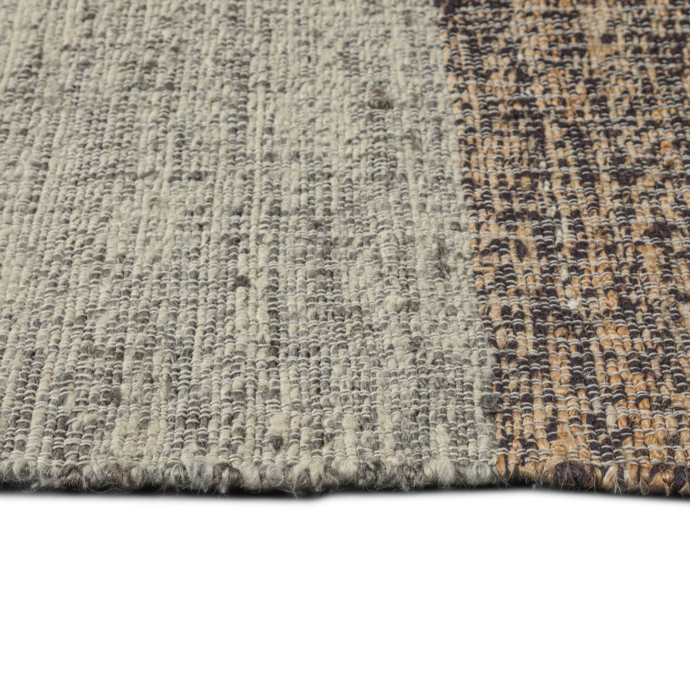 English Elm Marlatt 6 x 9 Area Rug - Handwoven Jute Blend, Natural Gold Kilim Pattern, Durable Low-Profile Design B136P188394