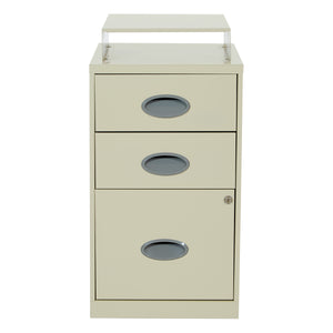 OSP Home Furnishings Metal File Cabinet Tan