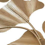 Martha Stewart Faye Transitional Gold Foil Metal Ginkgo Leaf Wall Decor MT167-0023 Gold