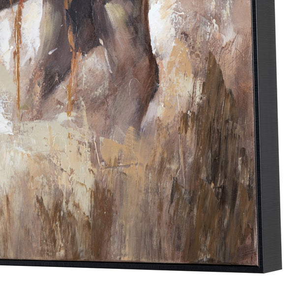 Crestview Collection Bolting Bison Wall Decor - Stunning Crestview Art Piece From China To Elevate Your Home Aesthetic   Cvtop3404