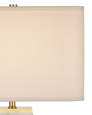 Currey & Company Casey Mother Of Pearl Table Lamp – Elegant Sculptural Design With Brass Accents For Modern Homes Natural Mother Of Pearl ,Stainless Steel ,Composite 6000-1033-currey-company