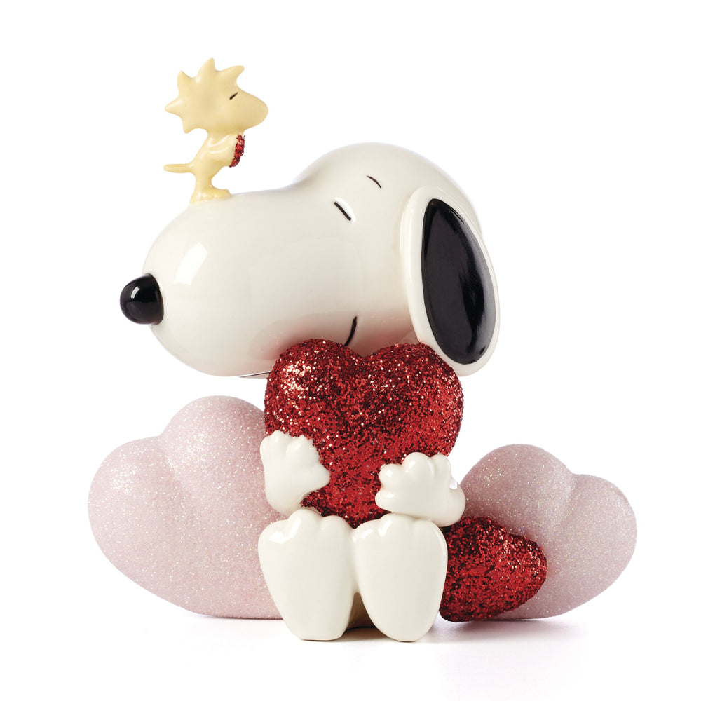 Lenox Snoopy and Woodstock Hand-painted China Figurine with Gold Accents for Valentine Display 846712