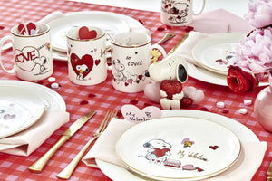 Lenox Snoopy and Woodstock Hand-painted China Figurine with Gold Accents for Valentine Display 846712