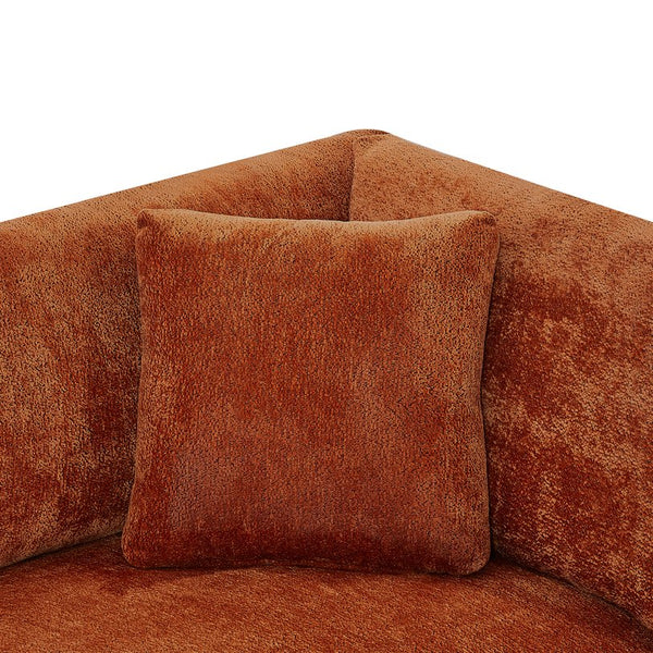 English Elm Christopher Knight Home® - 83.50" Modern Flared Arms Sofa with Chenille Upholstery, High-Density Cushions and Sturdy Legs Caramel N771P345835W