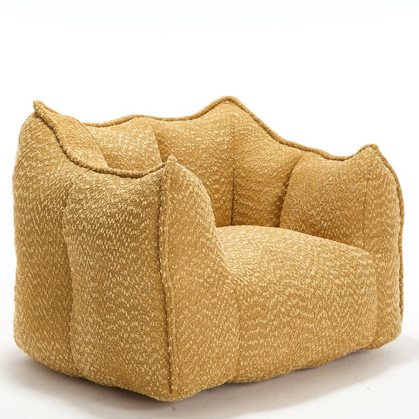 English Elm Sofa plush beanbag chair with superfiber cover and resilient foam filling for ultimate home comfort and relaxation Yellow W1996P252269