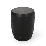 Christopher Knight Home® - Noble House - Adonis Outdoor Contemporary Side Table, Matte Black