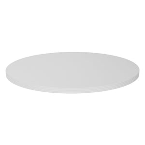 OSP Home Furnishings Napa Round Table Top for Dining Nooks Cafe Seating and Versatile Base Pairing 30" NAP-32T-WHT