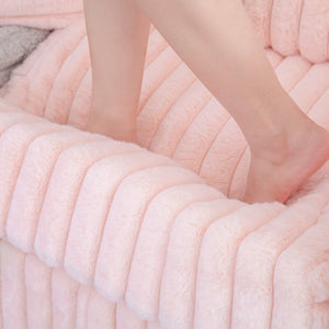 English Elm 106.3" Plush L-Shaped Sofa For 4 | Stylish Light Pink Couch With Modular Design & Easy Maintenance W1767S00020