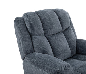English Elm Man Wah Calgary Manual Swivel Recliner In Soft Slate - Ultimate Comfort For Modern Living Spaces B2707P311409