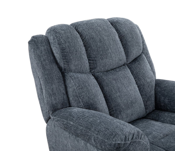 English Elm Man Wah Calgary Manual Swivel Recliner In Soft Slate - Ultimate Comfort For Modern Living Spaces B2707P311409