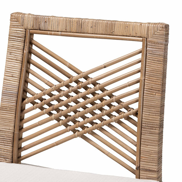English Elm Modern Handcrafted Seagrass Woven Mahogany Counter Stool for Kitchen Island B2750P467748