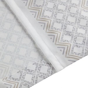 JLA Home INK+IVY - 2pk Poly Printed Curtain Panel with Tufted Stripe — Boho Geometric Light-Filtering Drapes, Textured 100% Polyester 95 L x 50 W x 0.13H II40-1329