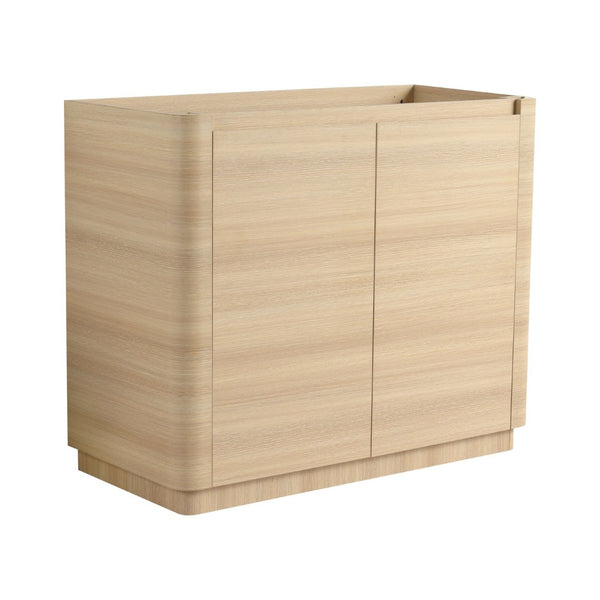 English Elm 40''freestanding Bathroom Vanity Plywood Cabinet Soft Close Doors Modern Bath Storage W999P351894