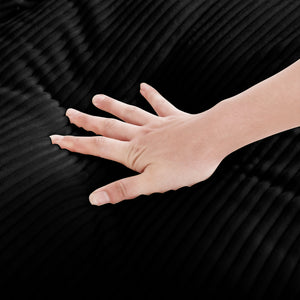 English Elm Corduroy L-Shaped Sectional Sofa With Storage Ottoman & 3 Pillows - Stylish Comfort For Any Space W714S00850