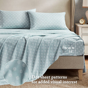 English Elm 7-piece King Bedding Set Soft Watercolor Floral Reversible Comforter for a Relaxing Retreat B035P408247