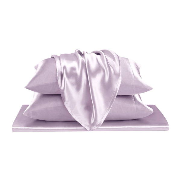 JLA Home Madison Park Essentials - Luxury Satin Sheet Set - OEKO-TEX Certified, Wrinkle-Resistant, Silky Smooth for Hair & Skin Care, Durable MPE20-1155