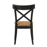 English Elm Brown and Black Side Chair (Set Of 2)