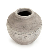 Distressed Grey Wash Vase (8489L A344) Zentique