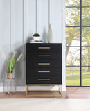 Maxine Black Chest 848Black-CH Meridian Furniture