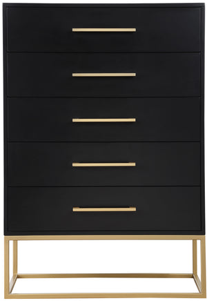 Maxine Black Chest 848Black-CH Meridian Furniture