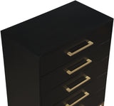 Maxine Black Chest 848Black-CH Meridian Furniture