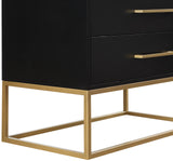 Maxine Black Chest 848Black-CH Meridian Furniture