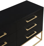 Maxine Black Dresser 848Black-D Meridian Furniture