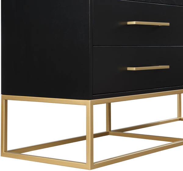 Maxine Black Dresser 848Black-D Meridian Furniture