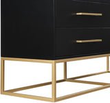 Maxine Black Dresser 848Black-D Meridian Furniture