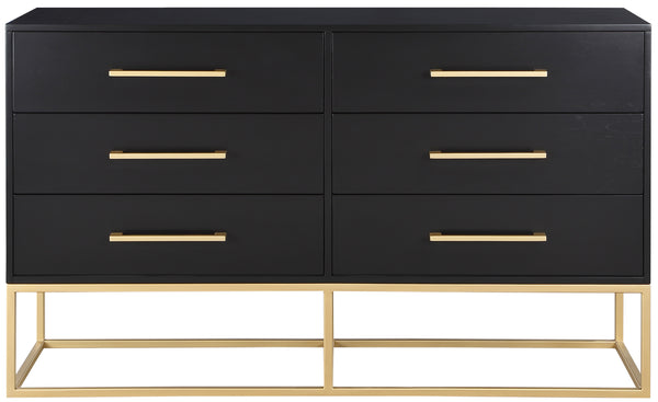 Maxine Black Dresser 848Black-D Meridian Furniture