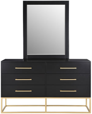 Maxine Black Dresser 848Black-D Meridian Furniture