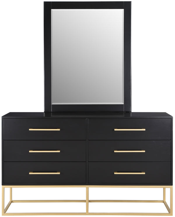 Maxine Black Dresser 848Black-D Meridian Furniture