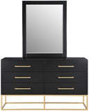 Maxine Black Dresser 848Black-D Meridian Furniture