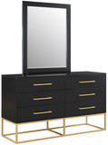 Maxine Black Dresser 848Black-D Meridian Furniture